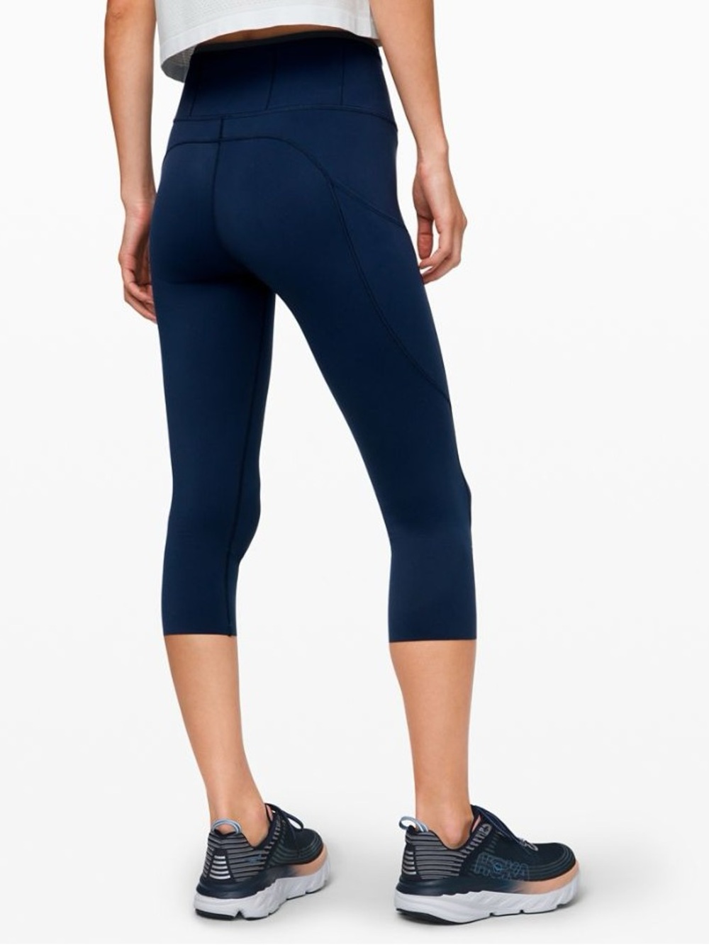 Lululemon Fast and Free High-Rise Crop 19" True Navy Size 6